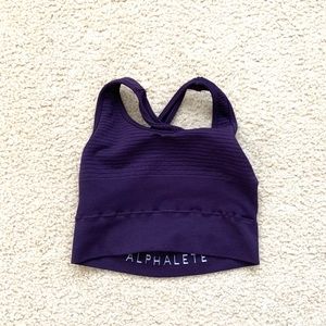 Alphalete Racerback Bra • Purple